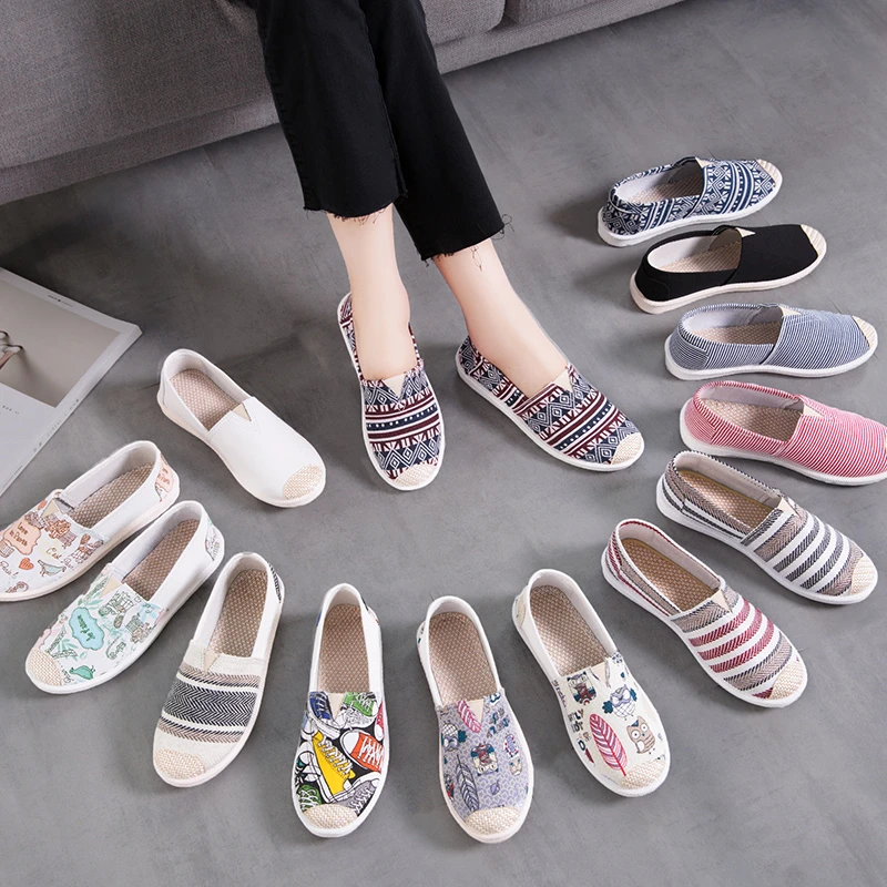 Old Beijing cloth shoes women's one-foot-punch women's official website 2024 new autumn casual canvas shoes