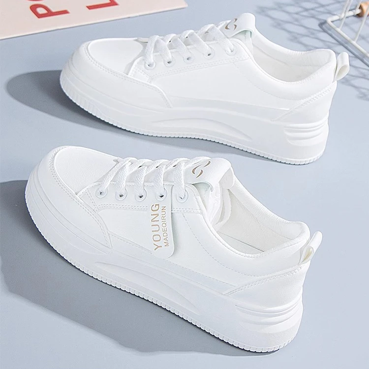 Sticky white shoes for women 2024 summer new versatile soft sole sports shoes casual shoes for women