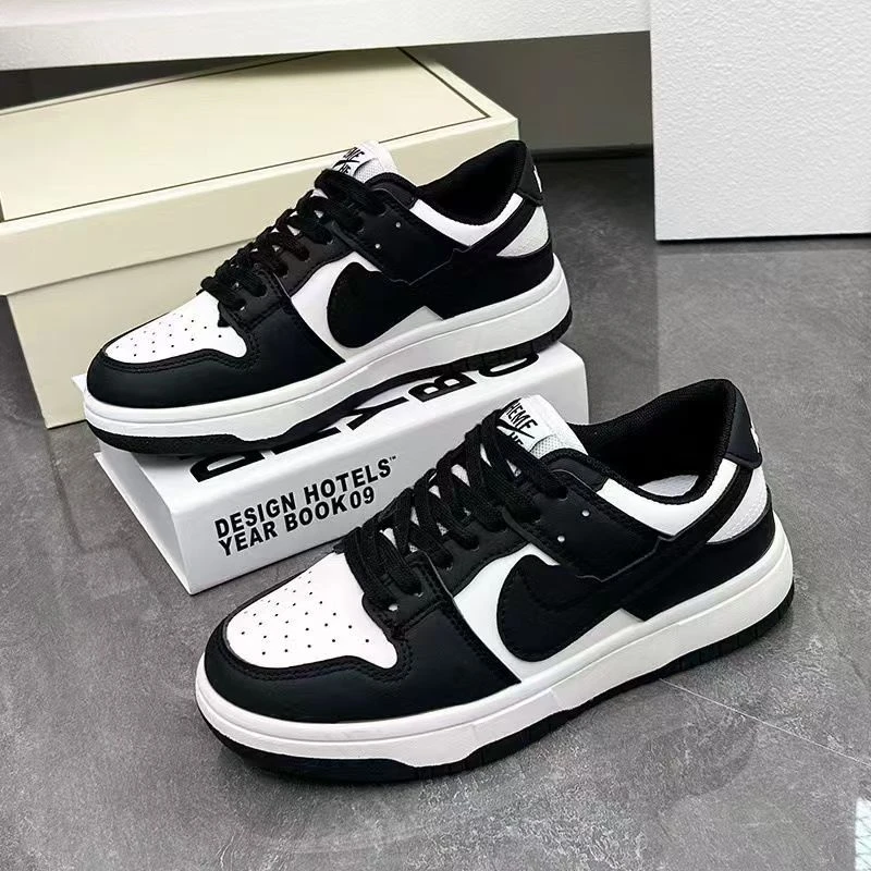 Putian series women's shoes, black and white panda low-top shoes, sports shoes, Putian men's shoes, fashionable and versatile AJ light luxury shoes