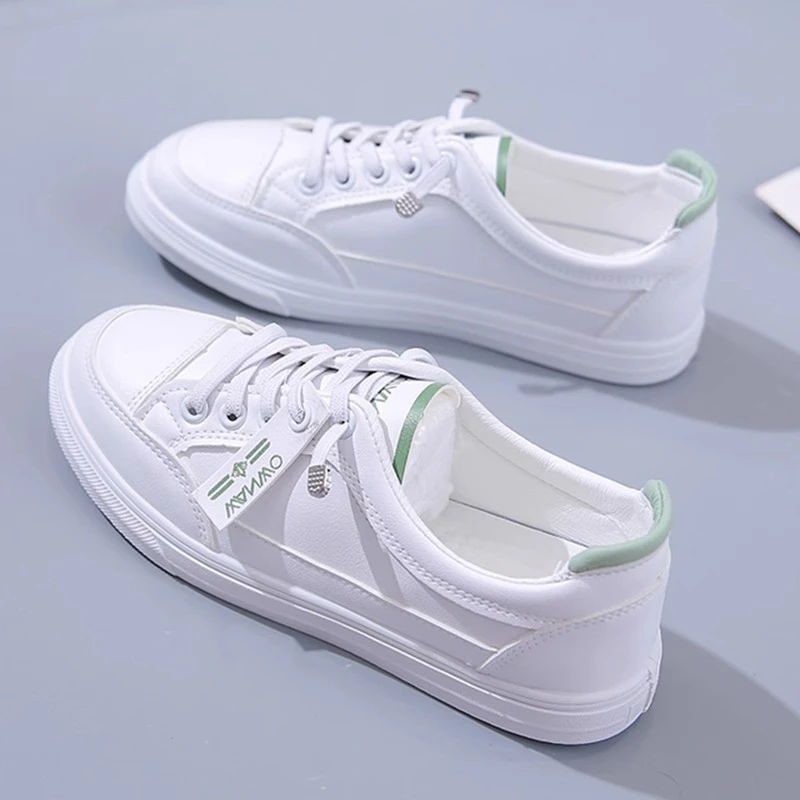 White shoes for women in spring and summer 2025 new mesh breathable fashion sports and casual women's shoes white shoes flat shoes