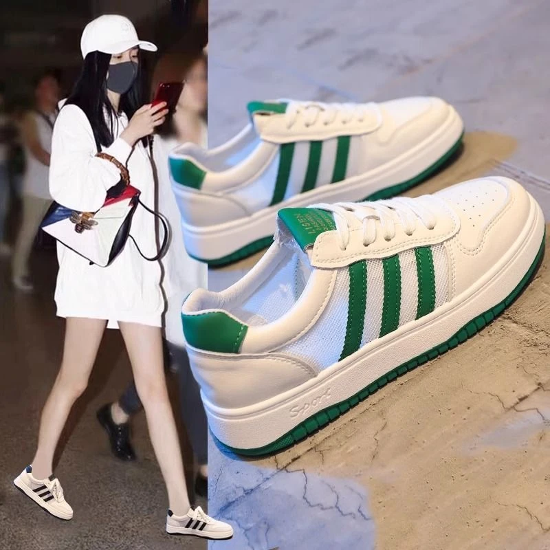 New Balance White Shoes for Women in Spring and Summer 2025 New Mesh Shoes for Women in Spring and Summer versatile breathable mesh flat shoes fashionable women's shoes