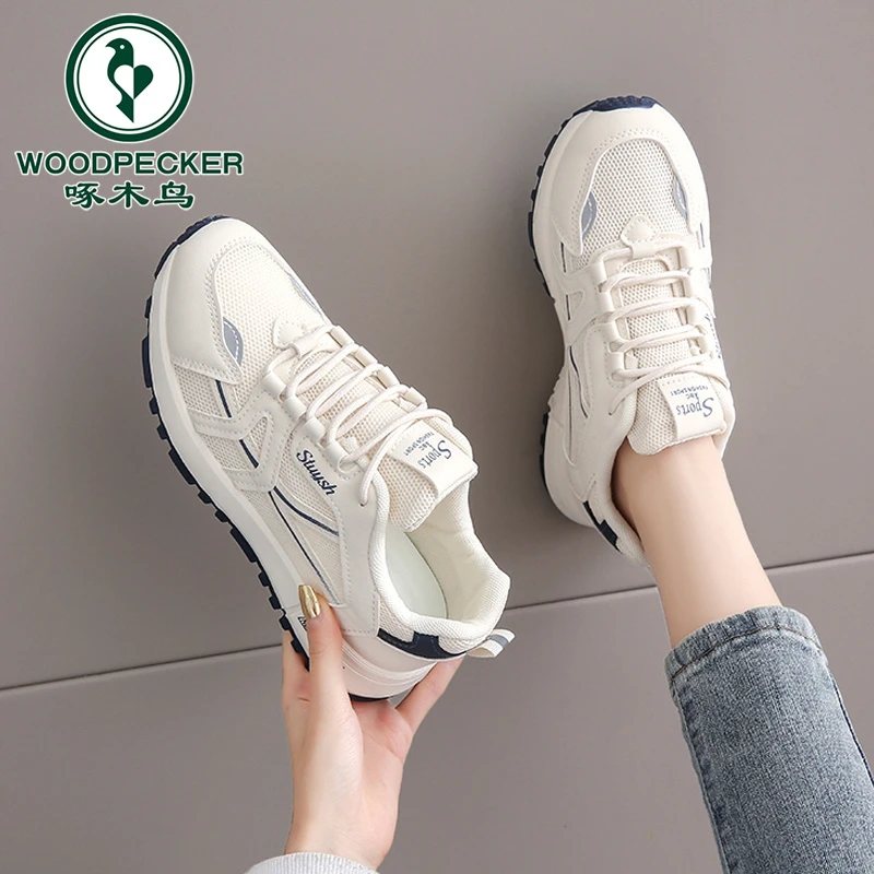 Woodpecker Daddy Shoes for Women 2025 New Summer Mesh Breathable Light Sports Forrest Gump Shoes for Women