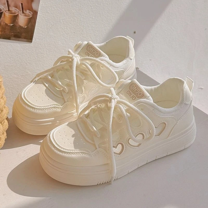 New Balance Spring and Summer Women's Shoes Small White Shoes Women's 2025 New Summer Skirt Shoes Breathable Mesh Panel Shoes Casual