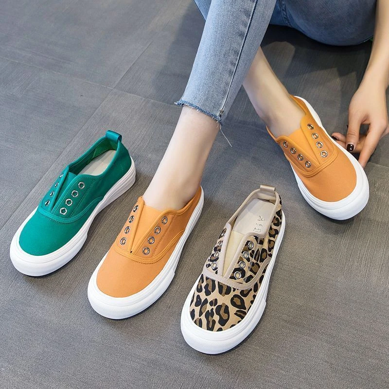 New Balance Canvas Shoes for Women 2025 New Summer Thin Low-top Breathable Versatile Students' Green Board Shoes