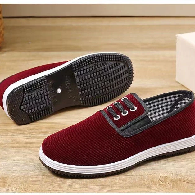 One-foot old Beijing Thousand-layer Sole Cloth Shoes Breathable and Comfortable 2024 Spring and Autumn Casual Shoes Old Man Shoes Mom Shoes