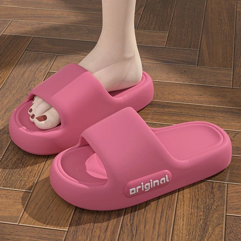 New Year of the Year of the Year of the Year of the Shit Love Couple Slippers for Women Summer Home Indoor Non-slip Thick Sole Wedding Slippers for Men Summer