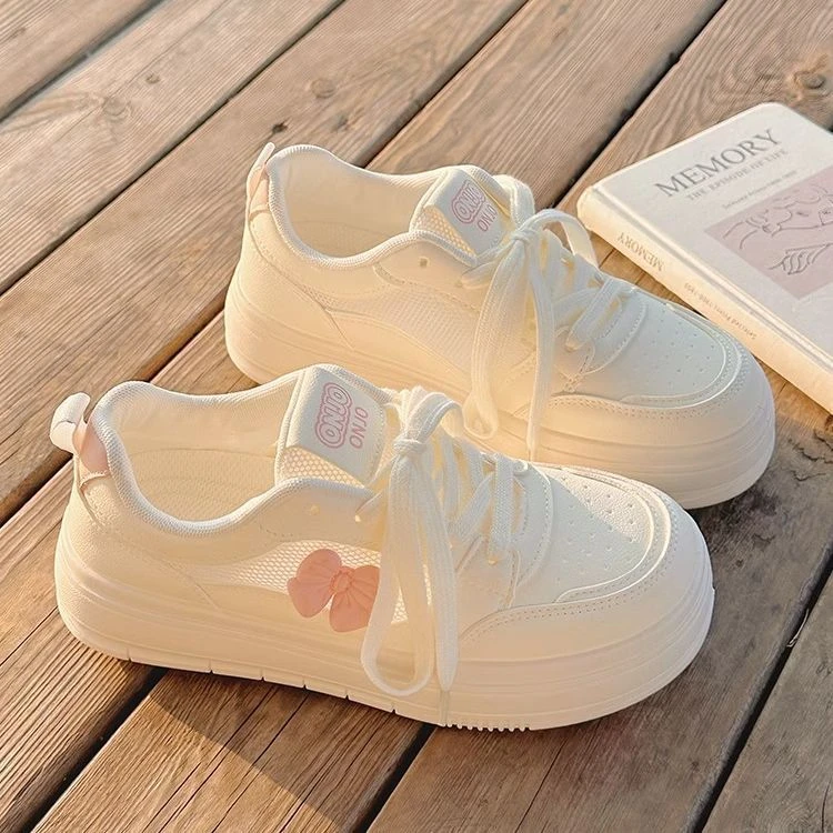 Summer white shoes for women breathable women's shoes mesh shoes thick sole casual skirt shoes versatile sports shoes