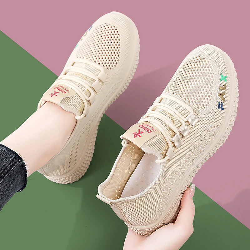 New style Feizhi mesh old Beijing cloth shoes sports shoes women hollow mesh shoes women summer breathable mesh mother running shoes