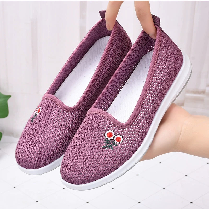 Anta Selected Ma Net Shoes Flat Sole Mesh Summer Old Beijing Cloth Shoes Anti-slip Sole Single Suitable