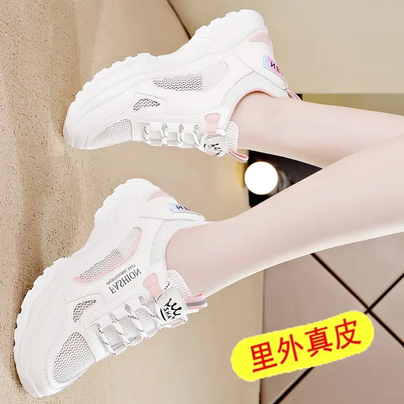 Red Dragonfly Gold Dictionary Sneakers for Women in Spring and Summer Soft Sole Soft Lightweight Mesh Thin Casual Ever-Matching Mesh Shoes