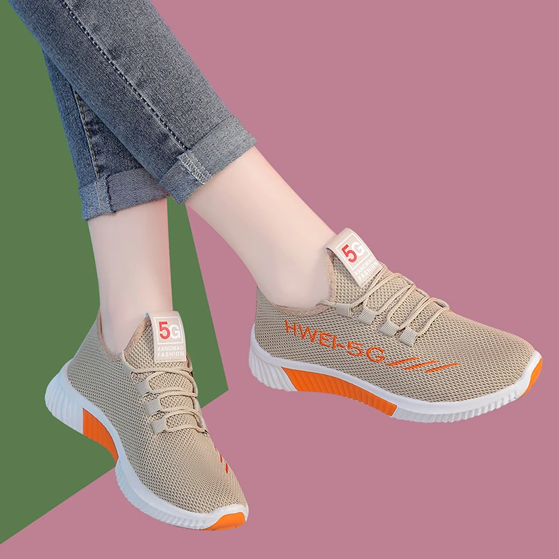 Old Beijing cloth shoes women's flat single shoes casual work sports shoes breathable mesh shoes step mother's shoes anti-slip